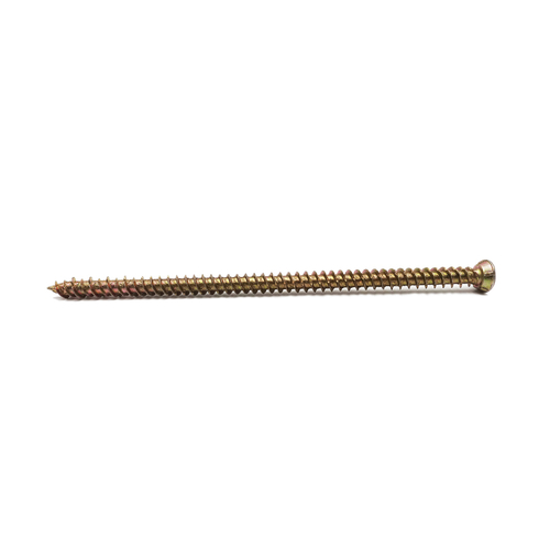 Why are concrete screws resistant to corrosion and rust?