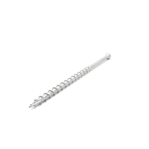 Square drive small flat head self tapping screw bule white zinc plated with type 17