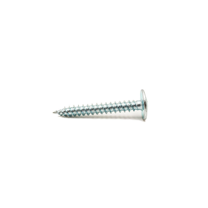 Phillips drive wafer head self tapping screw bule white zinc plated