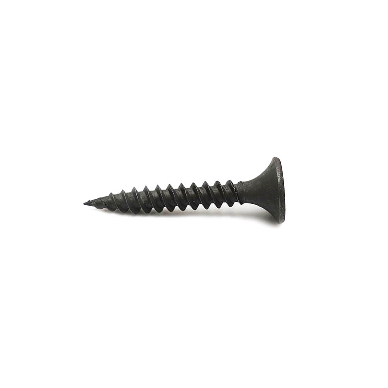 Phillips drive bugle head drywall screw black phosphated fine thread2