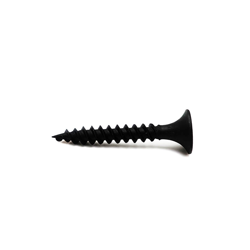 Phillips drive bugle head drywall screw black phosphated fine thread1