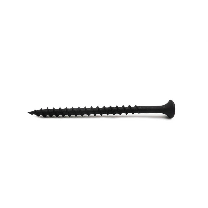 Phillips drive bugle head drywall screw black phosphated coarse thread3