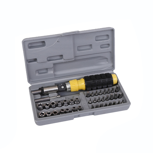 41PC household plastic handle combination tool