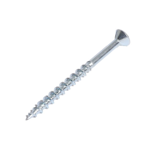 Csk phillips head deck screw with nibs zinc plated