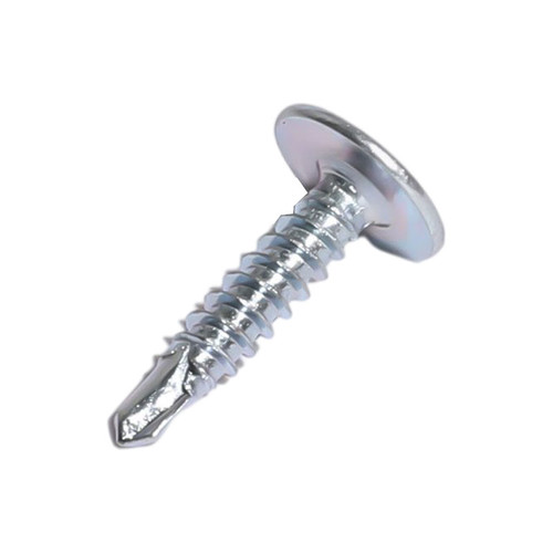 Phillips wafer head self drilling screw zinc plated